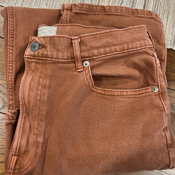 EVERLANE Way High Jean - orange, 32 tall - Picture 4 of 5